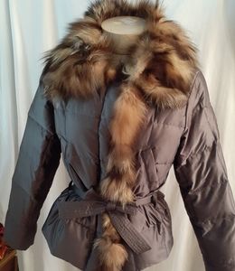 Goose down coat